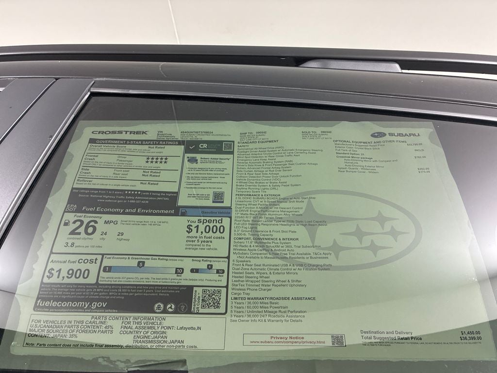 2026 Subaru CROSSTREK Wilderness