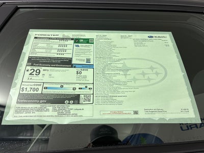 2026 Subaru FORESTER Standard Model