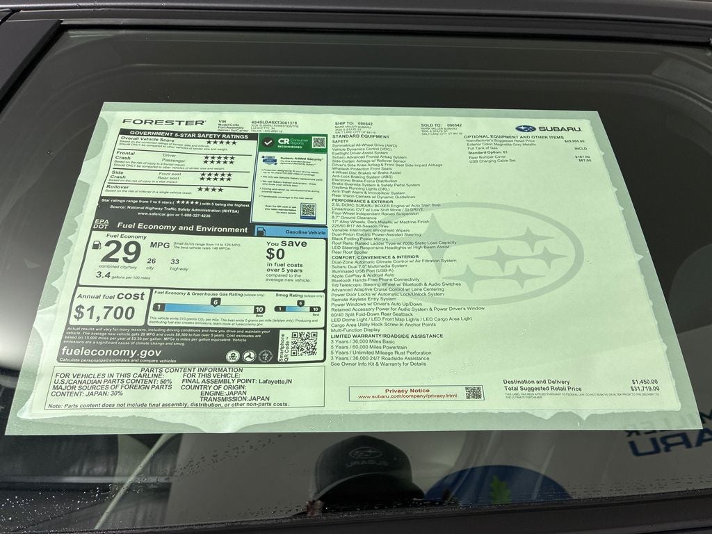 2026 Subaru FORESTER Standard Model