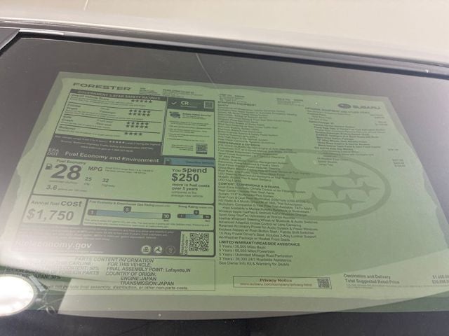 2026 Subaru FORESTER Sport Onyx Edition