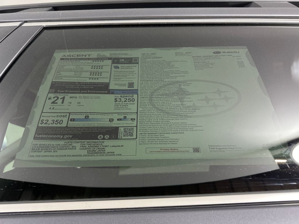 2026 Subaru ASCENT Touring 7-Passenger