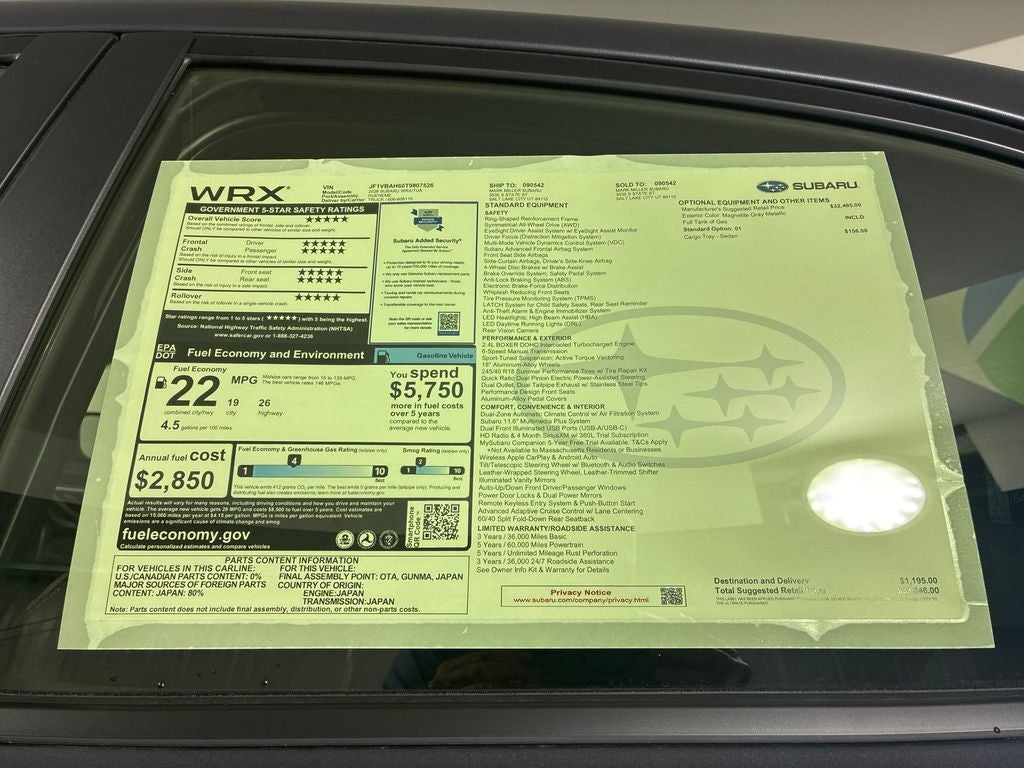 2026 Subaru WRX Base