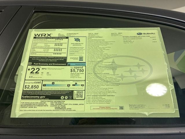 2026 Subaru WRX Base