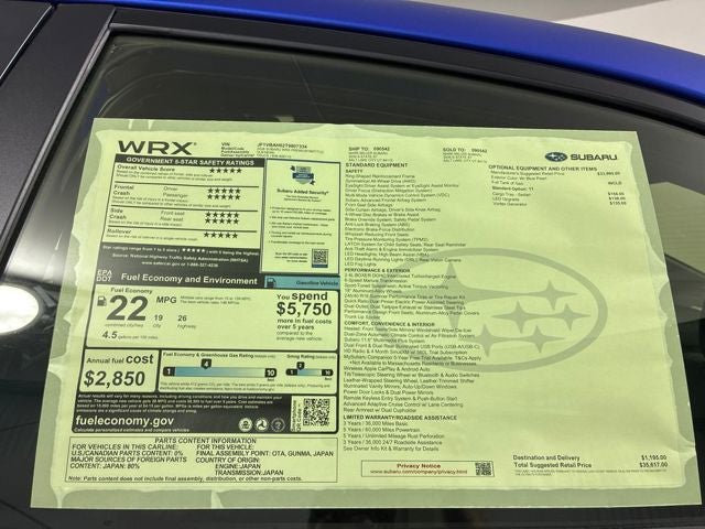 2026 Subaru WRX Premium
