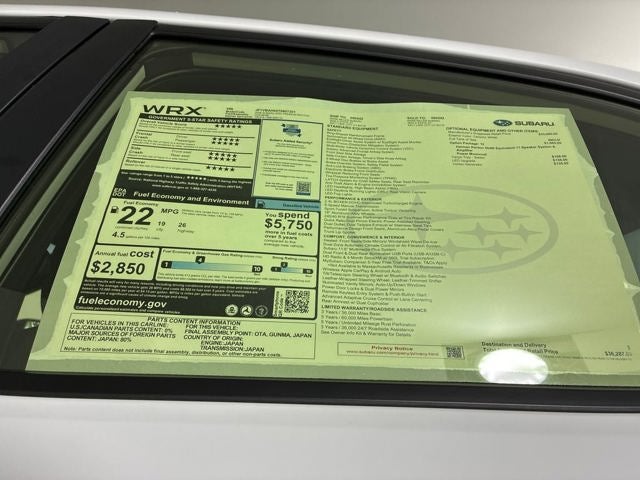2026 Subaru WRX Premium