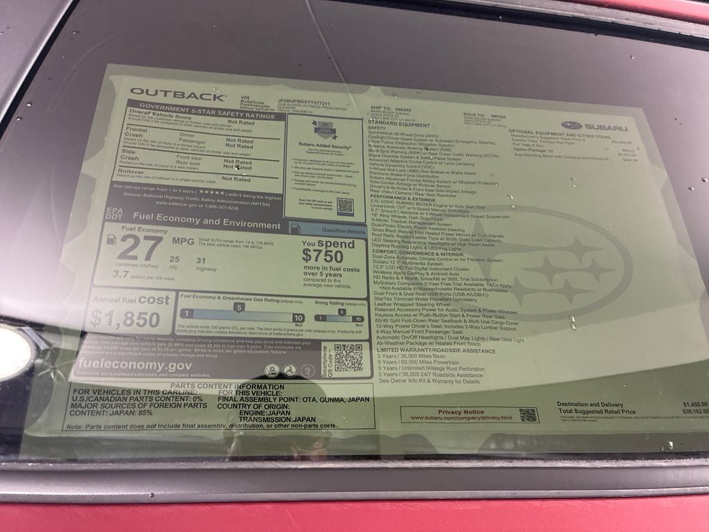 2026 Subaru OUTBACK Premium