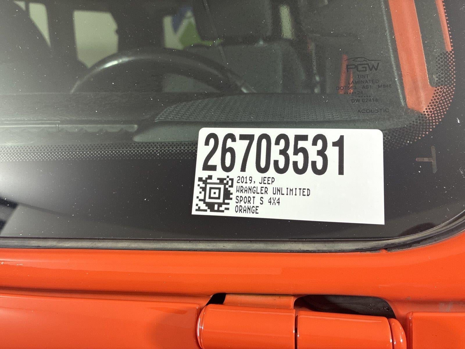 2019 Jeep Wrangler Unlimited Sport S